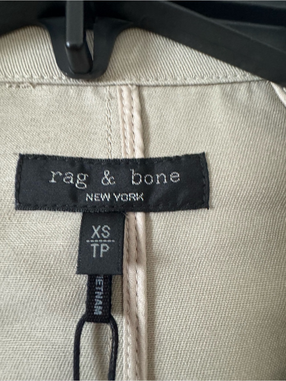 rag & bone Ginny Twill Trench Coat - Sandstone (XS) - Picture 7 of 10